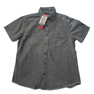 Men's GRIZZLY MOUNTAIN Button Up Short Sleeve Shirt NWT Size Medium